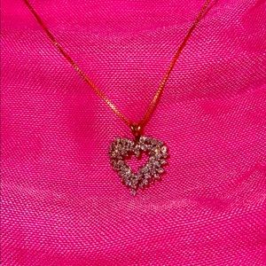 Heart Diamond Pendant Necklace